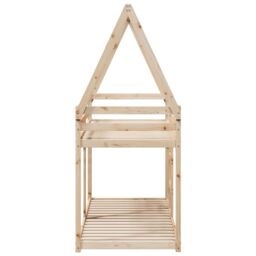Berkfield Home Bunk Bed without Mattress 80x200 cm Solid Wood Pine in Brown - thumbnail 5