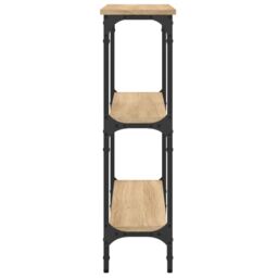 Berkfield Home Console Table Sonoma Oak 75x22.5x75 cm Engineered Wood in Brown - thumbnail 5