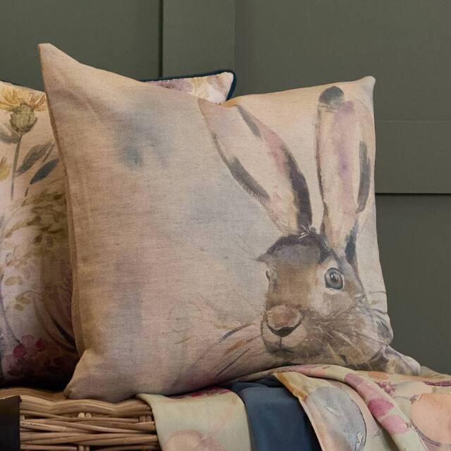 Voyage Maison Harriet Hare Printed Cushion - Size: 50 cm x 50 cm - image 1