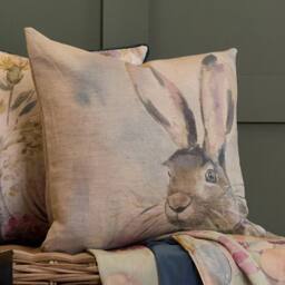 Voyage Maison Harriet Hare Printed Cushion - Size: 50 cm x 50 cm - thumbnail 1
