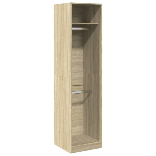 Berkfield Home Wardrobe Sonoma Oak 50x50x200 cm Engineered Wood in Light Tan - Size: 50 x 50 x 200 cm - image 1