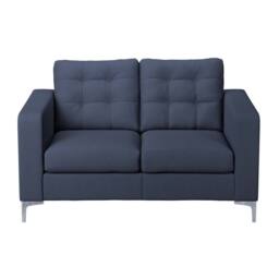 Furnishings For Less UK Smart Hackney Fabric Sofa Suite Formal 3 Seater & 2 Seater Saphire Blue or Pewter Grey - thumbnail 4