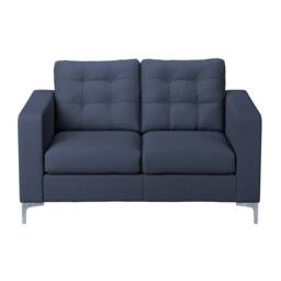 Furnishings For Less UK Smart Hackney Fabric Sofa Suite Formal 3 Seater & 2 Seater Saphire Blue or Pewter Grey - thumbnail 3