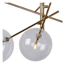 Lucide 'ALARA' Non Dimmable Indoor Adjustable Hanging Spotlight Pendant Light in Gold - thumbnail 5