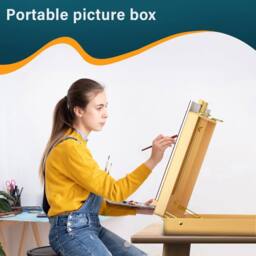 VOGREX Adjustable Desktop Artist Easel Box in Beige - thumbnail 6
