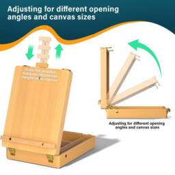 VOGREX Adjustable Desktop Artist Easel Box in Beige - thumbnail 2