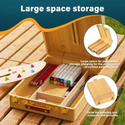VOGREX Adjustable Desktop Artist Easel Box in Beige - thumbnail 4