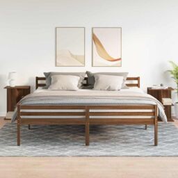 Berkfield Home Bedside Tables 2 pcs Brown Oak 46.5x29x61 cm Engineered Wood - thumbnail 3