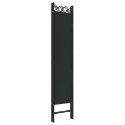 Berkfield Home 6-Panel Room Divider Black 240x200 cm Fabric - thumbnail 6