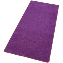 THE RUGS Uni Colours Modern Plain Rug Short Pile Polypropylene Area Rug in Purple - Size: 133 cm diameter - thumbnail 9