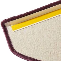 THE RUGS Uni Colours Modern Plain Rug Short Pile Polypropylene Area Rug in Purple - Size: 133 cm diameter - thumbnail 3