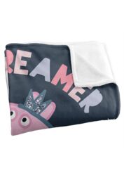 Hasbro Peppa Pig Kids Silky Touch Blanket 152x127cm Little Dreamer in White - Size: 152x127 cm - thumbnail 3