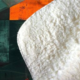 Warren Reed - Designer Delicate Green Foliage Sherpa Blanket - Size: Large - thumbnail 3