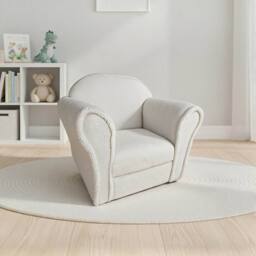 Kidsaw Kids Mini Chair Sofa Lamb - Off-White in Warm White - thumbnail 1