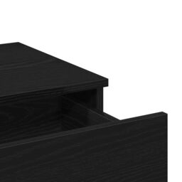 Berkfield Home Dressing Table with Mirror&LED Lights Black Oak Engineered Wood - thumbnail 9