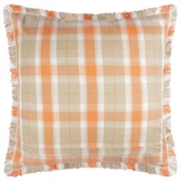 Voyage Maison Arrochar Tartan Woven Indoor/Outdoor Cushion in Orange - Size: 50 cm x 50 cm - thumbnail 3