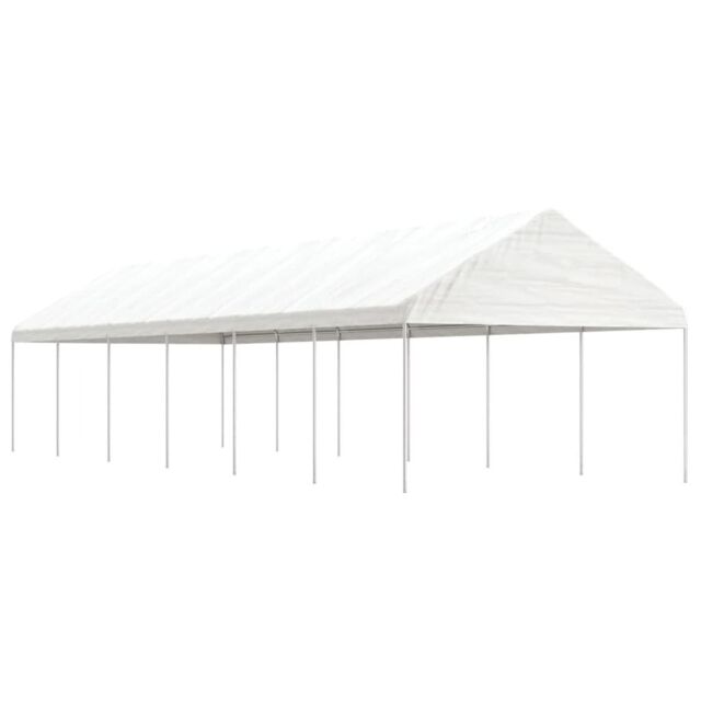 Berkfield Home Gazebo with Roof White 13.38x4.08x3.22 m Polyethylene - image 1