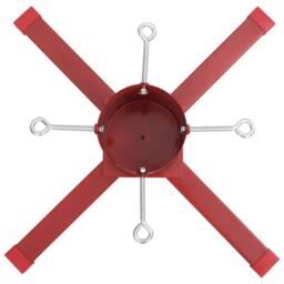 Berkfield Home Christmas Tree Stand Red 61x61x15.5 cm - thumbnail 6