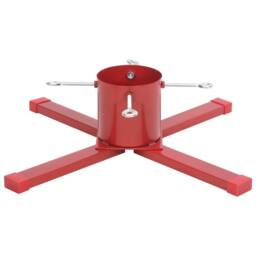 Berkfield Home Christmas Tree Stand Red 61x61x15.5 cm - thumbnail 4