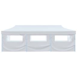 Berkfield Home Durable Folding Pop-up Party Tent with 8 Sidewalls 3x9 m White - thumbnail 1