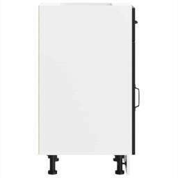 Berkfield Home Kitchen Base Cabinet Kalmar Black Engineered Wood - thumbnail 6