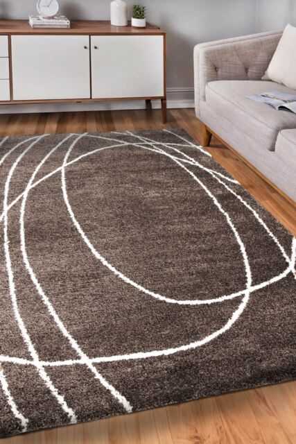 The Rug Shop UK Taupe Abstract Easy to Clean Stain-Resistant Modern Rug in Grey - Size: 200 cm x 290 cm - image 1