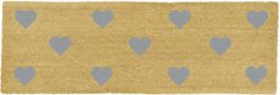 Artsy Mats Grey Hearts Patio Doormat in Beige - Size: 40 cm x 120 cm - thumbnail 4