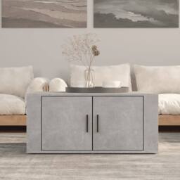 Berkfield Home Decorative Coffee Table Concrete Grey 80x50x36 cm Engineered Wood - Size: 80 x 50 x 36 cm - thumbnail 2