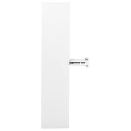 Berkfield Home Office Cabinet White 90x40x180 cm Steel - Size: 90 x 40 x 180 cm - thumbnail 4