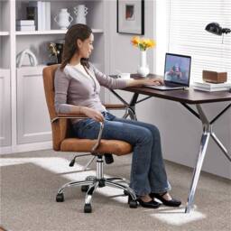 Kelvenix Home Office Chair Leather Retro Brown - Size: 1000ml - thumbnail 5