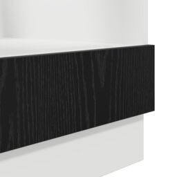 Berkfield Home Oven cabiet Black oak 60 x 46 x 81.5 cm Engineered wood - thumbnail 8