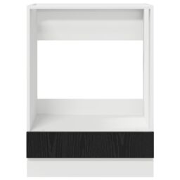 Berkfield Home Oven cabiet Black oak 60 x 46 x 81.5 cm Engineered wood - thumbnail 5