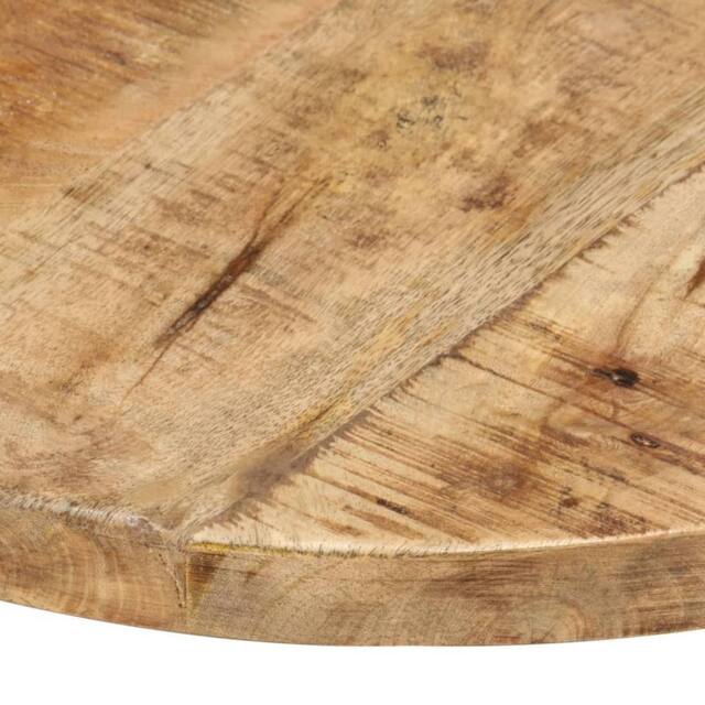 Berkfield Home Table Top Solid Mango Wood Round 25-27 mm 40 cm in Brown - image 1