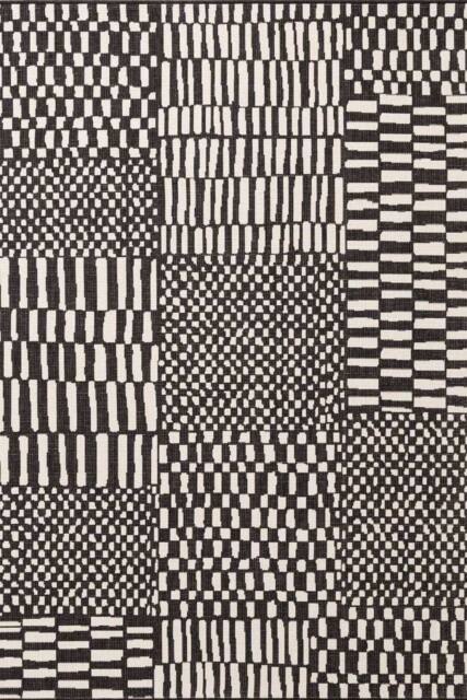 THE RUGS Ted Baker Reversible Indoor Outdoor Barkham Rug Abstract in Black - Size: 200 cm x 300 cm - image 1