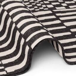 THE RUGS Ted Baker Reversible Indoor Outdoor Barkham Rug Abstract in Black - Size: 200 cm x 300 cm - thumbnail 5