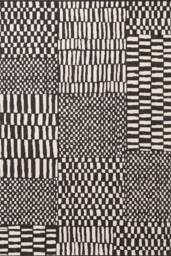 Ted Baker Reversible Indoor Outdoor Barkham Rug Abstract in Black - Size: 200 cm x 300 cm