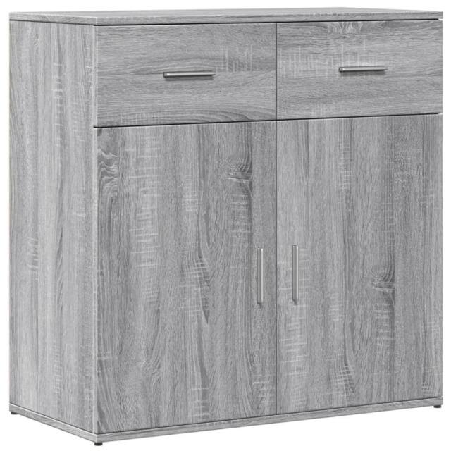 Berkfield Home Sideboard Grey Sonoma 79x38x80 cm Engineered Wood - Size: 79 x 38 x 80 cm - image 1