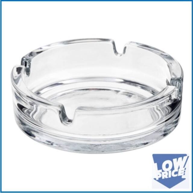 Bedsland SZ 2pk Glass Ashtrays Heavy Duty Clear Cigarette Ashtray Set - image 1