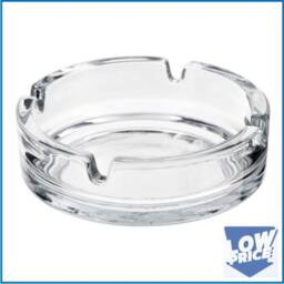 Bedsland SZ 2pk Glass Ashtrays Heavy Duty Clear Cigarette Ashtray Set - thumbnail 1