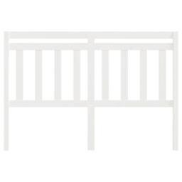 Berkfield Home Bed Headboard White 156x4x100 cm Solid Wood Pine - Size: 156 x 4 x 100 cm - thumbnail 3