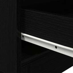 Berkfield Home Bedside Cabinet with LED Lights Black Oak 45x40x55 cm - Size: 45 x 40 x 55 cm - thumbnail 9