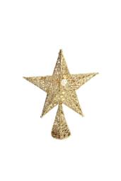 Forged Iron Christmas Tree Top Star Decoration in Gold - thumbnail 3