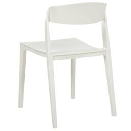 Wyld and Coco Set of 2 White Stackable Armless Polypropylene Conference Chairs - thumbnail 6