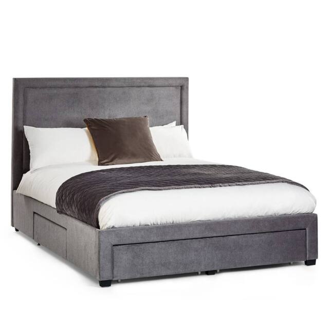 Cheshire Citrine 4 Drawer Storage Bed - Superking (180cm) (150cm) in Grey - Size: Super King - image 1