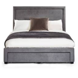 Cheshire Citrine 4 Drawer Storage Bed - Superking (180cm) (150cm) in Grey - Size: Super King - thumbnail 5
