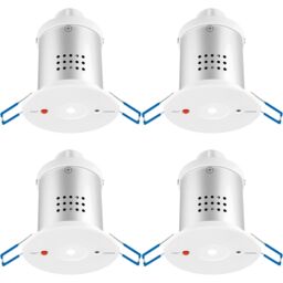 Loops 4 PACK Recessed Emergency Ceiling Downlight - Daylight White - Self Contained