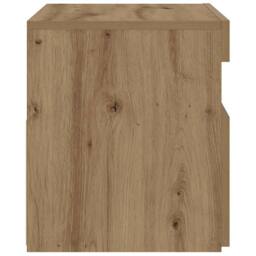 Berkfield Home Elegant Bedside Cabinets 2 pcs Smoked Oak 40x31x50 cm Wood & Metal in Brown - Size: 40 x 31 x 50 cm - thumbnail 8