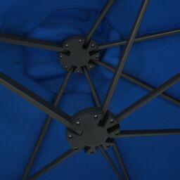 Berkfield Home Outdoor Parasol with Aluminium Pole 460x270 cm Blue - thumbnail 6