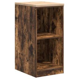Berkfield Home Garage Cabinets 2 pcs Smoked Oak Engineered Wood in Brown - thumbnail 6