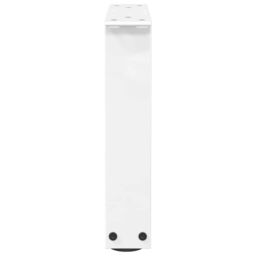 Berkfield Home Dining Table Legs V-Shape 2 pcs White 30x(30-31.3) cm Steel - thumbnail 6